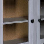 vidaXL Buffet haut Gris 93x40 5x180 cm Pin Gamme Panama