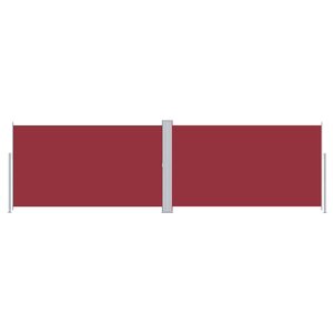 vidaXL Auvent latéral rétractable Rouge 180x600 cm