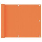 vidaXL Écran de balcon Orange 75x400 cm Tissu Oxford