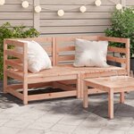 vidaXL Canapés d'angle de jardin 2 Pièces 70x70x67 cm bois massif douglas