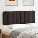 vidaXL Coussin de tête de lit Hanko marron foncé 120 cm tissu