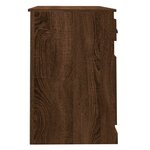 vidaXL Bureau avec tiroir chêne marron 115x50x75 cm bois d'ingénierie