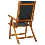 vidaXL Ensemble à manger d'extérieur 7 Pièces Bois d'acacia solide