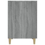 Bureau table poste de travail meuble d'ordinateur informatique étude sonoma 140 x 50 x 75 cm bois d'ingénierie gris 02_0023958
