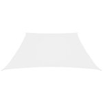 vidaXL Voile de parasol Tissu Oxford trapèze 4/5x4 m Blanc