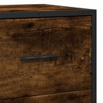 vidaXL Buffet chêne fumé 68x35x76 cm bois d'ingénierie