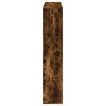 vidaXL Bibliothèque chêne fumé 132x29x141 5 cm bois d'ingénierie