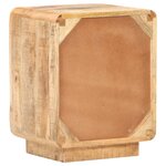 vidaXL Table de chevet 40x30x50 cm Bois de manguier brut