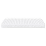 vidaXL Matelas en mousse blanc 180x210 cm dureté H2 H3
