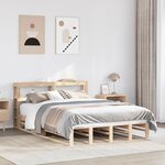 vidaXL Cadre de lit sans matelas 140x190 cm bois de pin massif