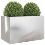 vidaXL Jardinière argenté 62x40x39 cm acier inoxydable