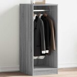 vidaXL Garde-robe sonoma gris 48x41x102 cm bois d'ingénierie