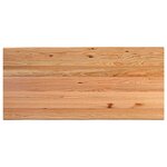 vidaXL Table à manger avec bord naturel 220x100x74cm bois massif chêne