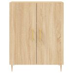 vidaXL Buffet haut Chêne sonoma 69 5x34x180 cm Bois d'ingénierie