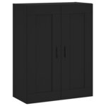 vidaXL Armoire murale noir 69 5x34x90 cm bois d'ingénierie