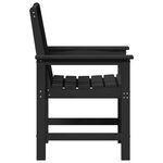 Chaises de salle à manger jardin vidaXL 6 Pièces noires 65 5x55 5x88 cm HDPE
