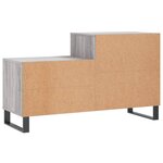 vidaXL Armoire à chaussures Sonoma gris 102x36x60 cm Bois d'ingénierie