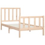 vidaXL Cadre de lit sans matelas 100x200 cm bois massif