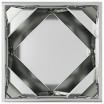 vidaXL Jardinière 2 Pièces Argent 50 x 50 x 50 cm Acier galvanisé