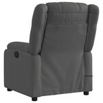 vidaXL Fauteuil de massage inclinable Gris foncé Tissu