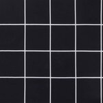 vidaXL Coussin de banc de jardin carreaux noir 200x50x4 cm tissu