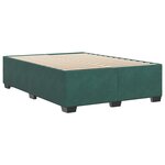vidaXL Cadre de lit sans matelas vert foncé 140x200 cm velours