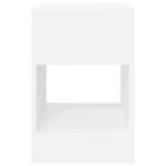 vidaXL Table d'appoint 2 Pièces Blanc 30 5 x 30 x 45 cm Bois d'ingénierie
