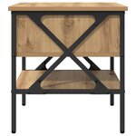 vidaXL Table de chevet en chêne 40x42x45 cm en bois d'ingénierie