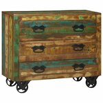 vidaXL Buffet Marron 80 x 30 x 65 cm Bois massif de récupération