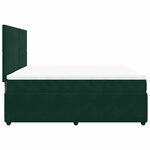 vidaXL Sommier à lattes de lit et matelas Vert foncé 180x200cm Velours