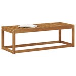 vidaXL Banc de Jardin Naturel 115 x 43 x 37 cm Bois d'Acacia Massif