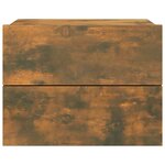 vidaXL Table de chevet Chêne fumé 40x30x30 cm Bois d'ingénierie