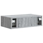 vidaXL Table d'appoint murale 59 x 34 5 x 17 cm Bois d'ingénierie
