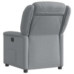 vidaXL Fauteuil inclinable Gris clair Tissu