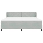 vidaXL Lit à ressorts avec matelas gris foncé 80x200 cm en velours