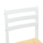 vidaXL Chaises de salle à manger 2 Pièces Blanc 40 x 47 5 x 99 5 cm