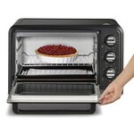 Moulinex ox444810 - mini four grill - 19l - 1380 w - grill 740 w - chaleur tournante - noir