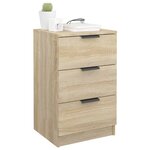 vidaXL Tables de chevet 2 Pièces Chêne sonoma 40x36x65 cm