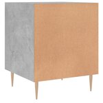vidaXL Table de chevet gris béton 40x40x50 cm bois d’ingénierie