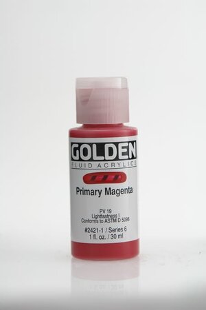 Peinture Acrylic FLUIDS Golden VI 30ml Magenta Primaire