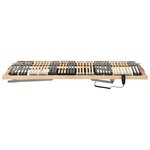 vidaXL Sommier à lattes Marron 90 x 190 cm Bois de hêtre massif