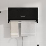 Armoire vidaXL Noir Chêne 70x32 5x35 cm en bois d'ingénierie