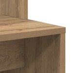 vidaXL Bureau chêne artisanal 78.5 x 37 x 154.5 cm Bois d'ingénierie