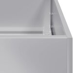 vidaXL Jardinière 40x80x80 cm acier galvanisé