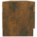 vidaXL Garde-robe Chêne fumé 100x32 5x35 cm Bois d'ingénierie