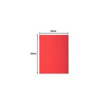 Paquet De 50 Chemises 2 Rabats Super 210 - 24x32cm - Rouge - X 5 - Exacompta