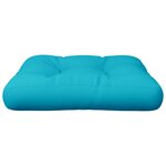 vidaXL Coussin de palette turquoise 58x58x10 cm tissu oxford