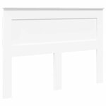 vidaXL Tête de lit avec tête de lit Blanc 140 cm Bois d'ingénierie
