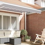 vidaXL Bande de auvent Gris clair 2.8 x 0.2 m Toile