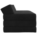 vidaXL Canapé-lit pliable Noir 120 x 60 x 49 cm Tissu